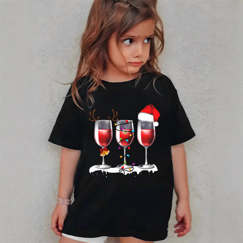 Christmas Girls Cotton T-Shirt