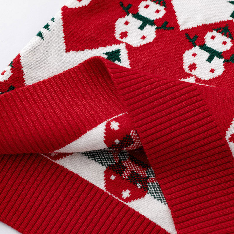 Children's Christmas baby base cartoon pullover sweater