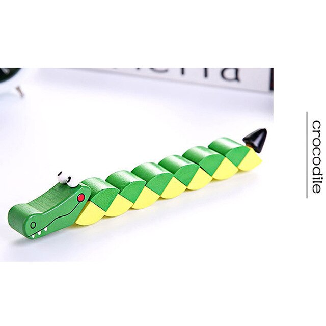 Colorful Wooden Worm Puzzles Kids Learning Educational Didactic Baby Development Toys Fingers Game For Children Montessori Gifts
