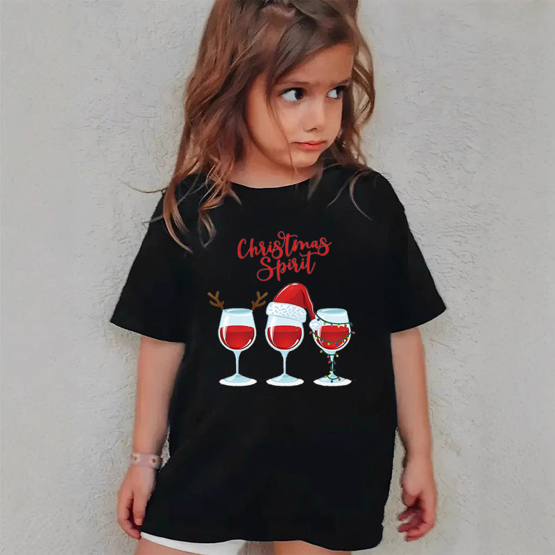 Christmas Girls Cotton T-Shirt