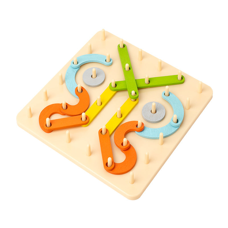 Creative and versatile puzzle board for children's early education and puzzle, Montessori wooden geometric shape teaching aids and toys