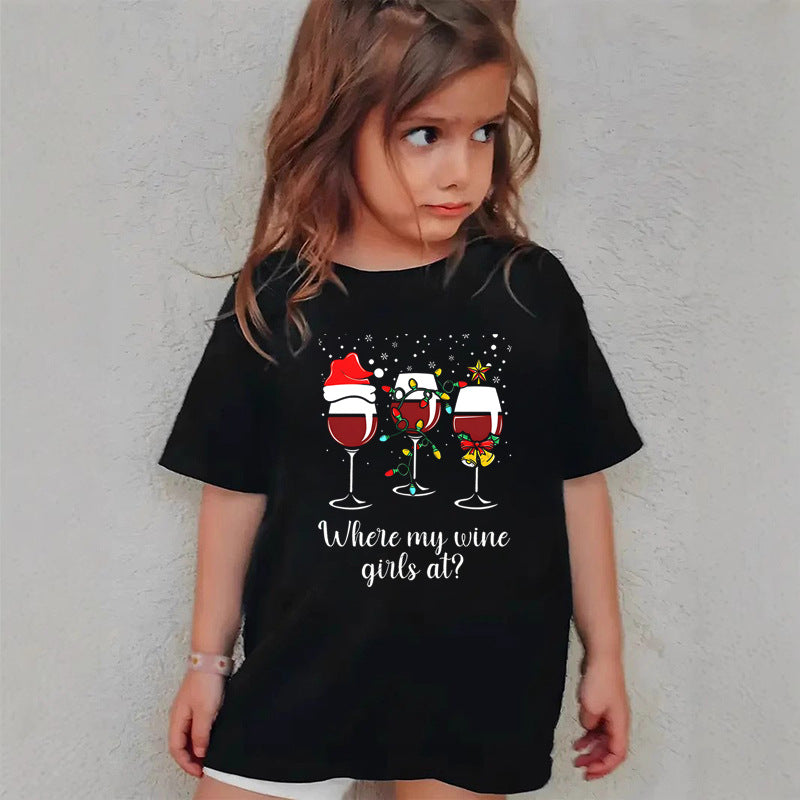 Christmas Girls Cotton T-Shirt