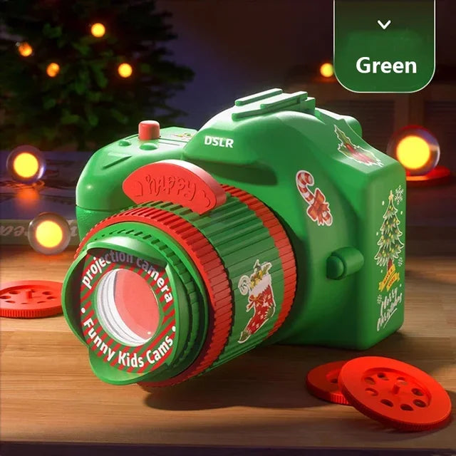 Children's Christmas Projection Camera Toy Baby Flashlight Projector Fun