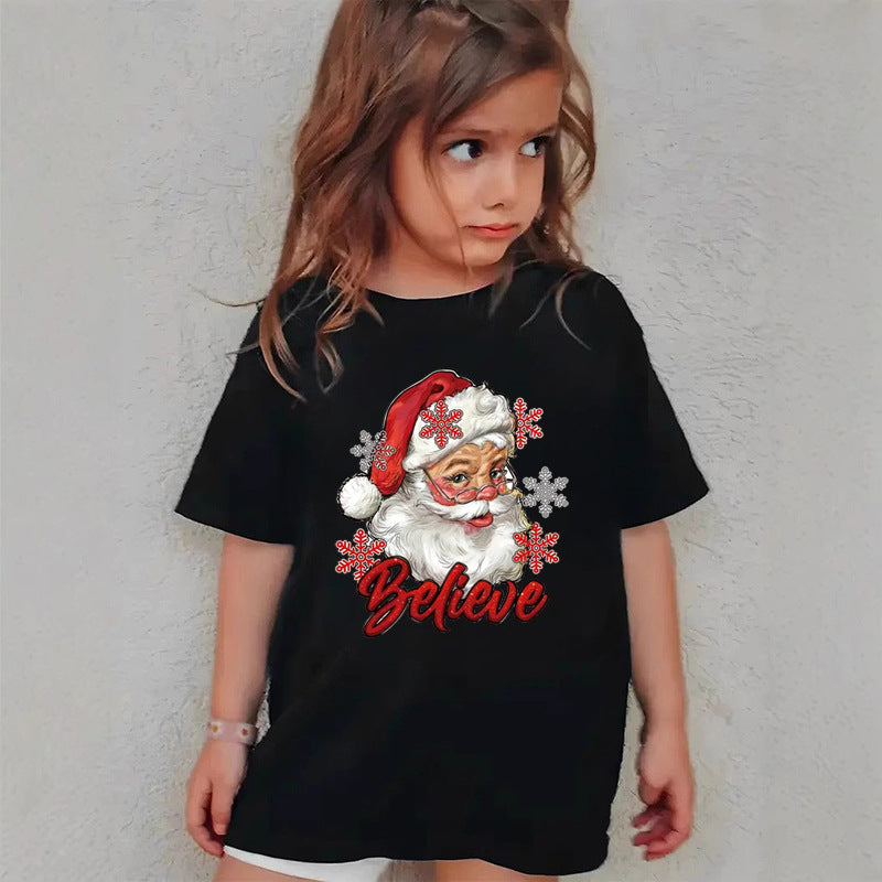 Christmas Girls Cotton T-Shirt