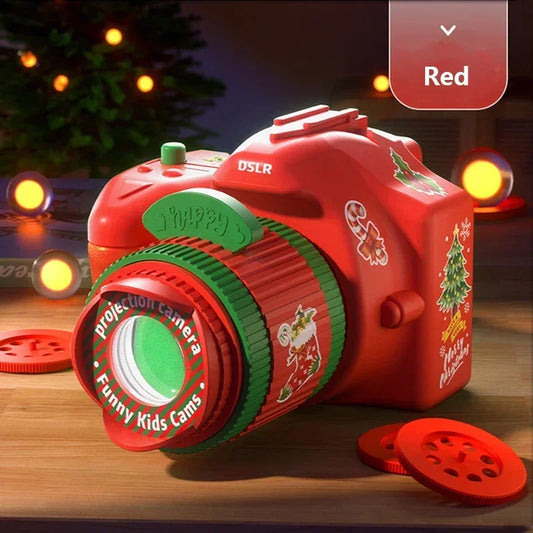 Children's Christmas Projection Camera Toy Baby Flashlight Projector Fun