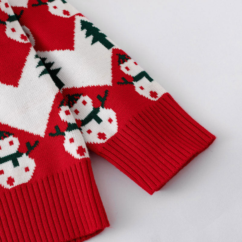 Children's Christmas baby base cartoon pullover sweater