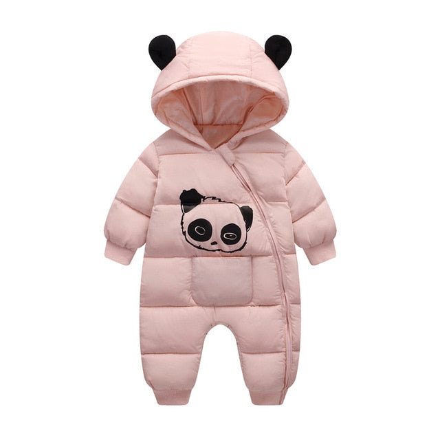 Baby Boy Girl Clothes New Born Winter Hooded Rompers Thick Cotton Outfit Newborn Jumpsuit Children Costume Toddler Romper