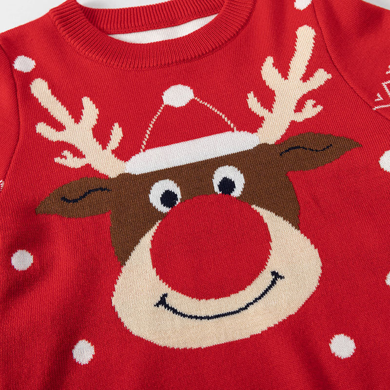 Children's cartoon Christmas baby base pullover sweater