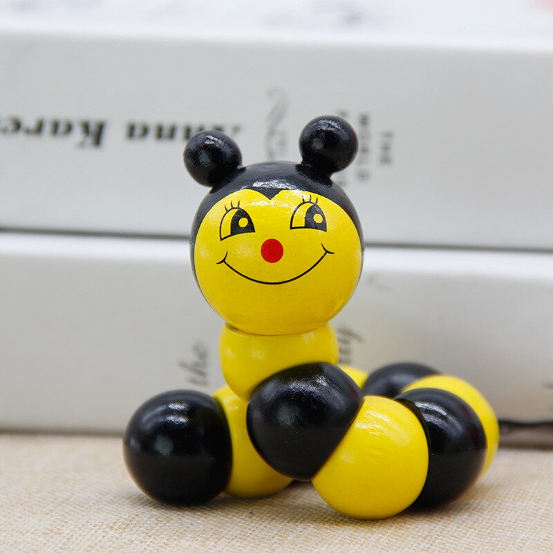 Colorful Wooden Worm Puzzles Kids Learning Educational Didactic Baby Development Toys Fingers Game For Children Montessori Gifts