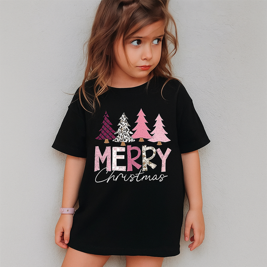 Christmas Girls Cotton T-Shirt
