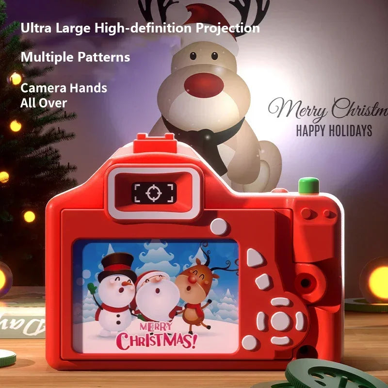 Children's Christmas Projection Camera Toy Baby Flashlight Projector Fun